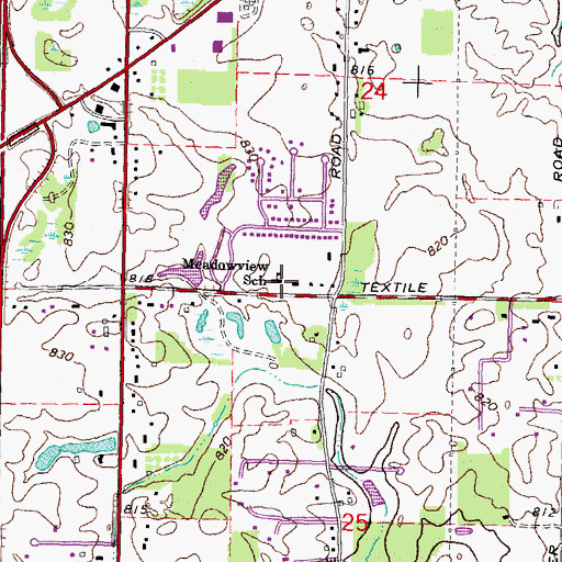 Topographic Map of Roberto Clemente Development Center, MI