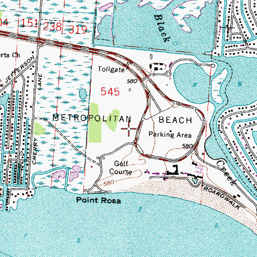 Topographic Map of Metropolitan Beach, MI