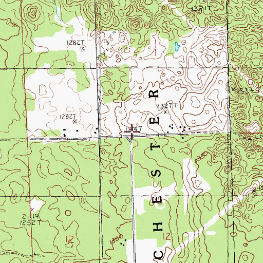 Topographic Map of Metzger School, MI