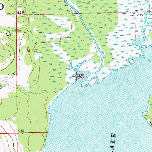 Topographic Map of Upper Millecoquins River, MI
