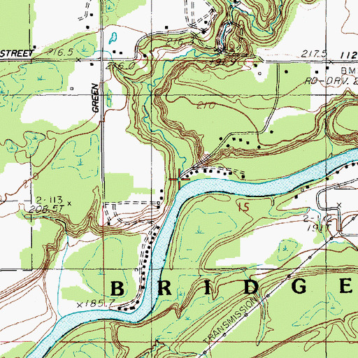 Topographic Map of Minnie Creek, MI