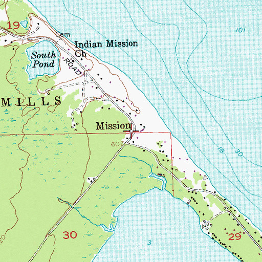 Topographic Map of Mission, MI