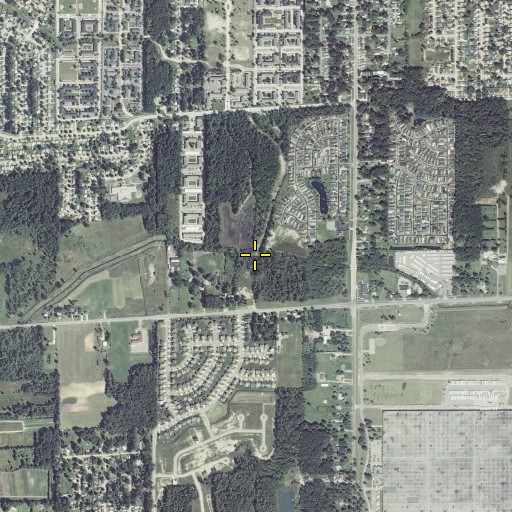 Aerial/Satellite Image of Mizner Drain, MI
