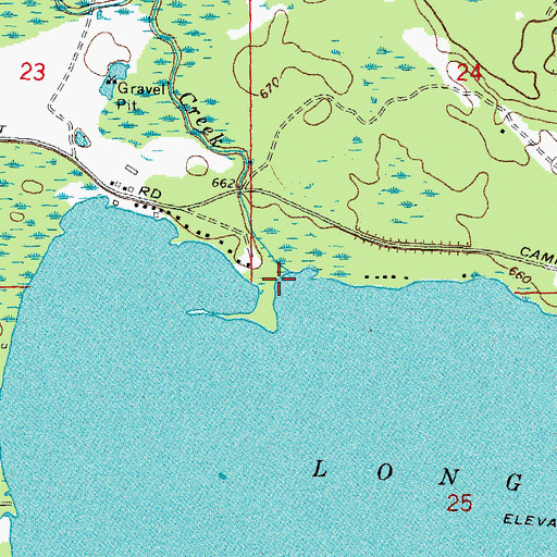 Topographic Map of Monaghan Creek, MI