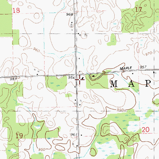 Topographic Map of Moore School, MI