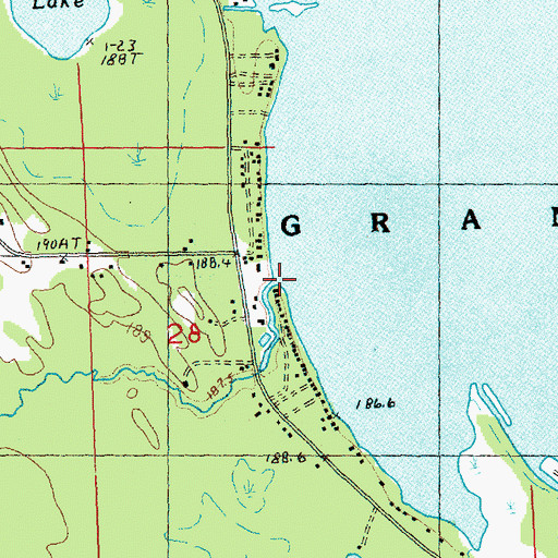 Topographic Map of Mud Creek, MI
