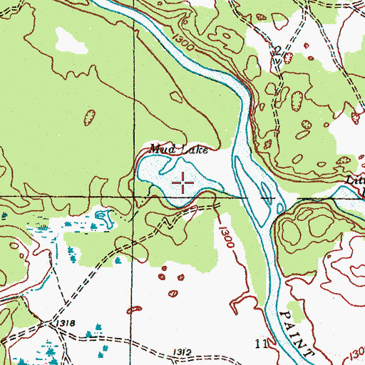 Topographic Map of Mud Lake, MI