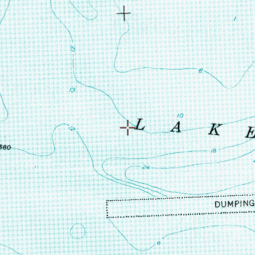 Topographic Map of Munuscong Lake, MI