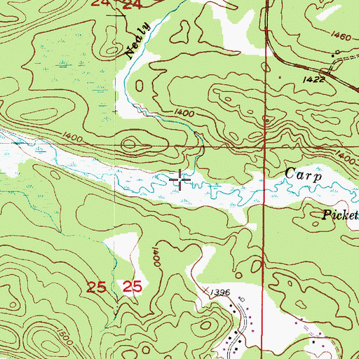 Topographic Map of Nealy Creek, MI