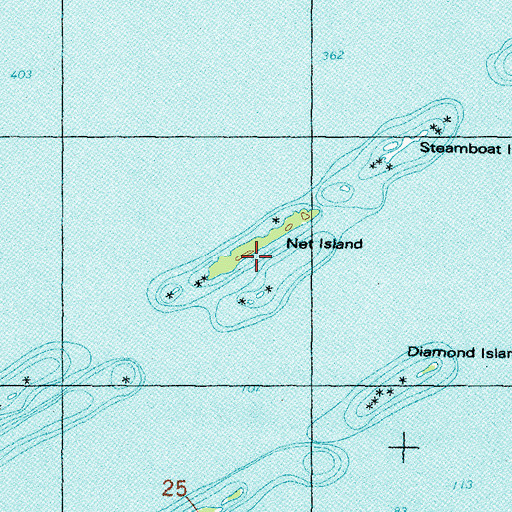 Topographic Map of Net Island, MI