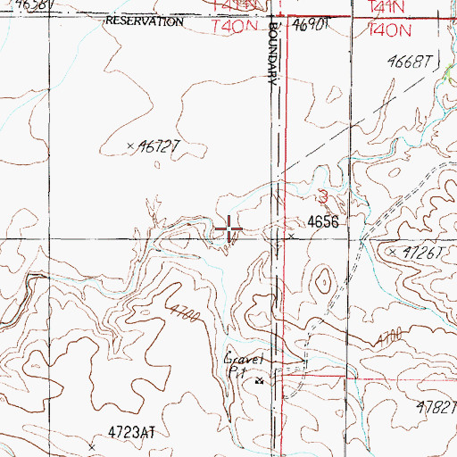 Topographic Map of Jacob Canyon, AZ