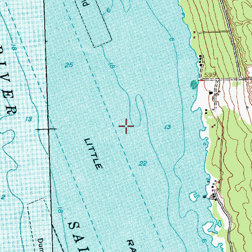 Topographic Map of Lake Nicolet, MI