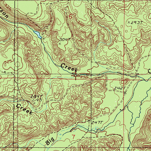 Topographic Map of Norby Creek, MI