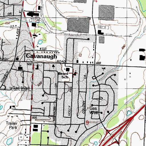 Topographic Map of Good News Assembly of God Church, AR