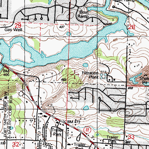 Topographic Map of Harbor View Mercy Hospital, AR