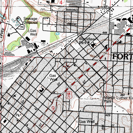 Topographic Map of King Solomon Missionary Baptist Church, AR