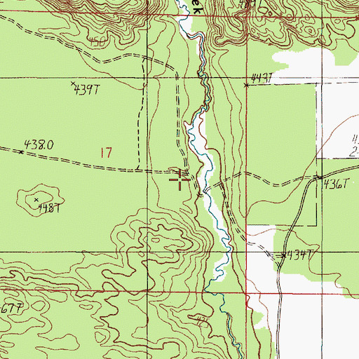 Topographic Map of North Star Camp, MI