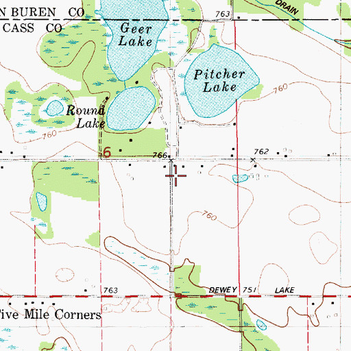 Topographic Map of North Wayne School, MI