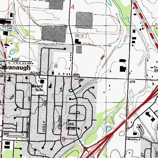 Topographic Map of Our Redemmer Lutheran Church, AR