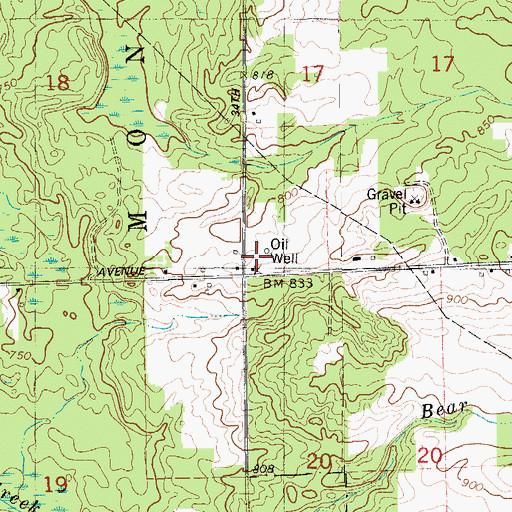 Topographic Map of Oakview School, MI