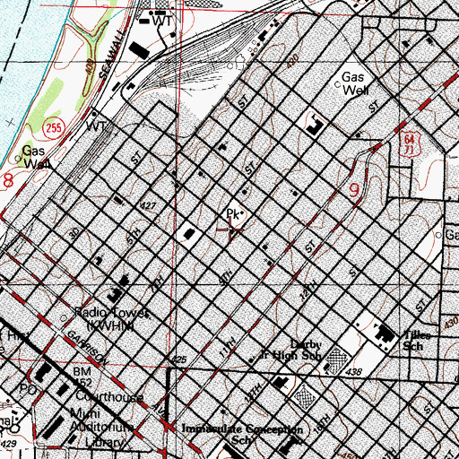 Topographic Map of Quinn Chapel African Methodist Episcopal Church, AR