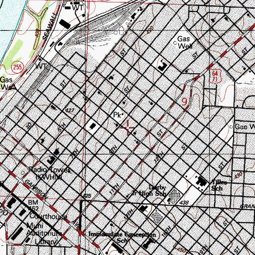 Topographic Map of R C Mallalieu Community Center, AR