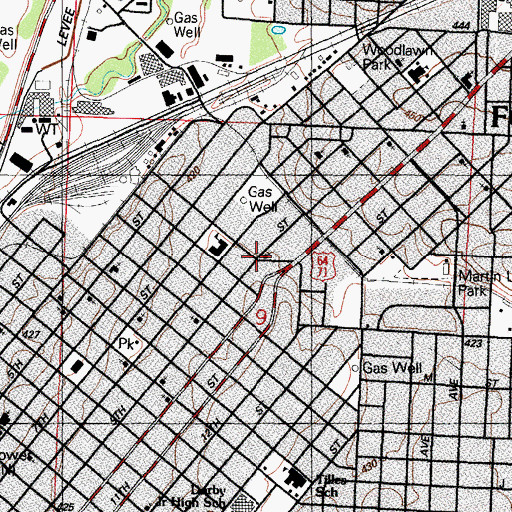 Topographic Map of Saint Augustines Episcopal Church, AR