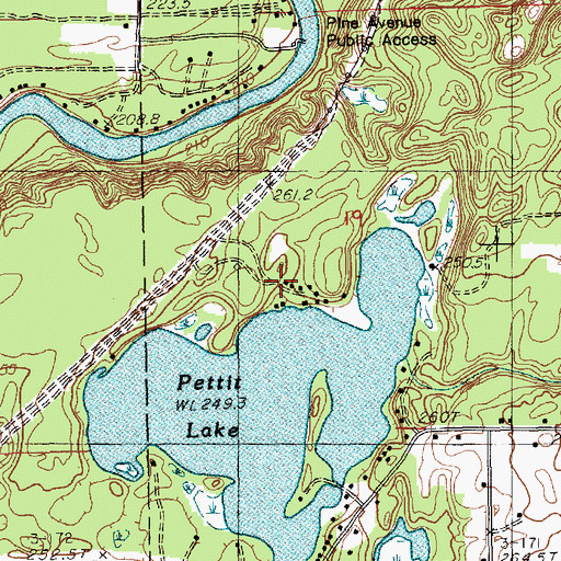 Topographic Map of Ottawa Boy Scott Camp, MI