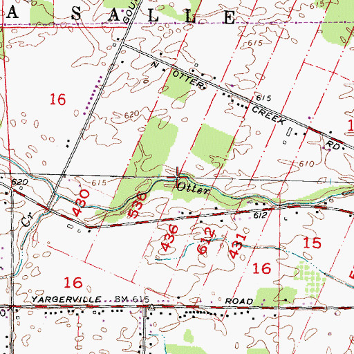 Topographic Map of Otter Creek, MI