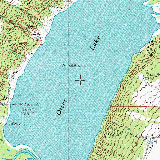 Topographic Map of Otter Lake, MI