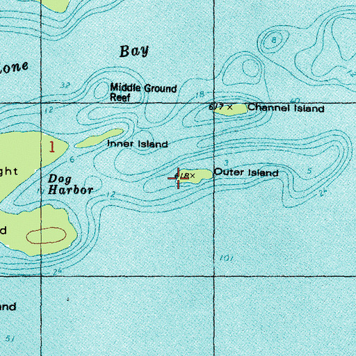 Topographic Map of Outer Island, MI