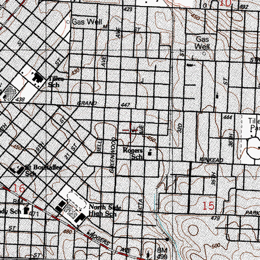 Topographic Map of Vietnamese Baptist Church, AR