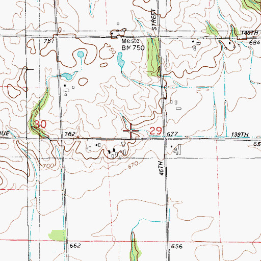Topographic Map of Overisel School, MI