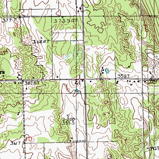 Topographic Map of Perrin School, MI
