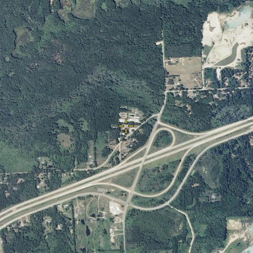Aerial/Satellite Image of Perry School, MI