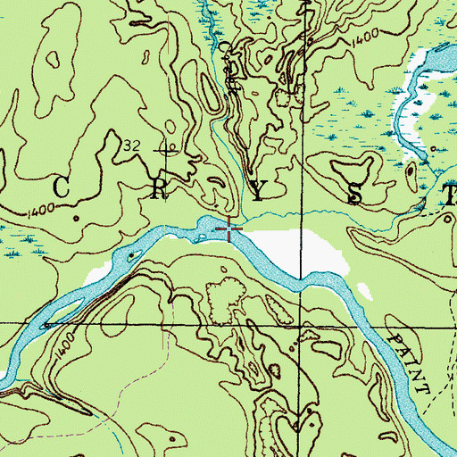 Topographic Map of Peterson Creek, MI