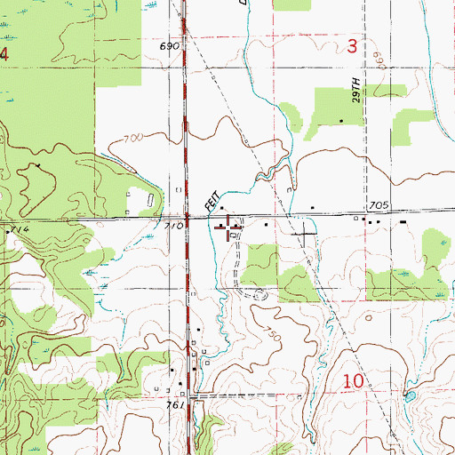 Topographic Map of Pickle Street School, MI