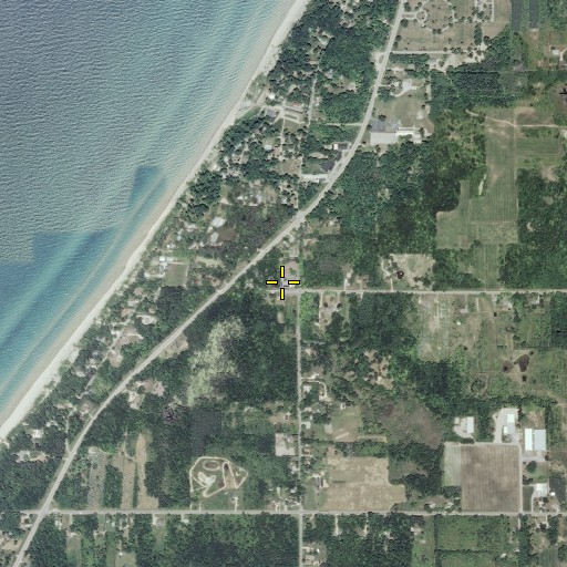 Aerial/Satellite Image of Pier School, MI