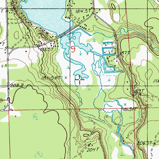 Topographic Map of Pigeon River, MI