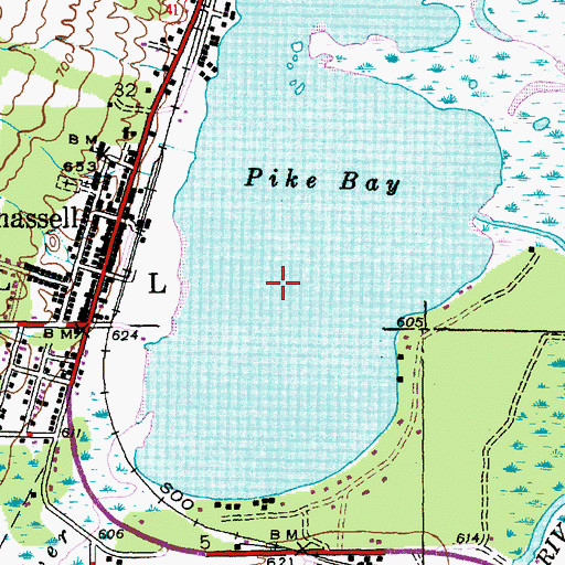 Topographic Map of Pike Bay, MI