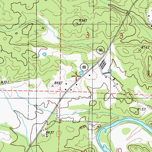 Topographic Map of Friendship School (historical), AR
