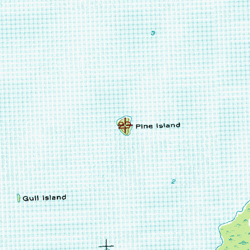 Topographic Map of Pine Island, MI