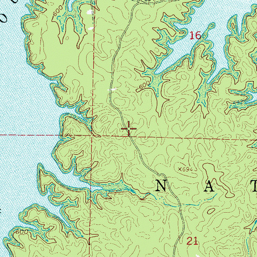 Topographic Map of Harbor Chapel, AR