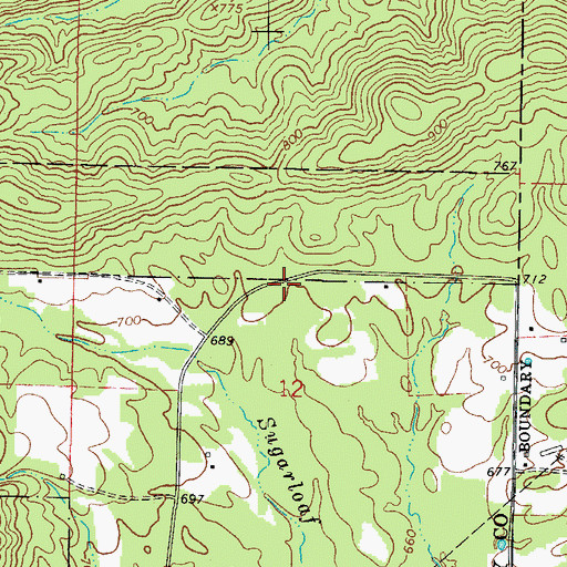 Topographic Map of Imelda (historical), AR