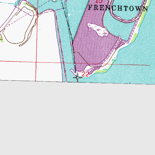 Topographic Map of Plum Creek, MI