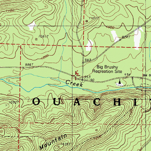 Topographic Map of Jones School (historical), AR