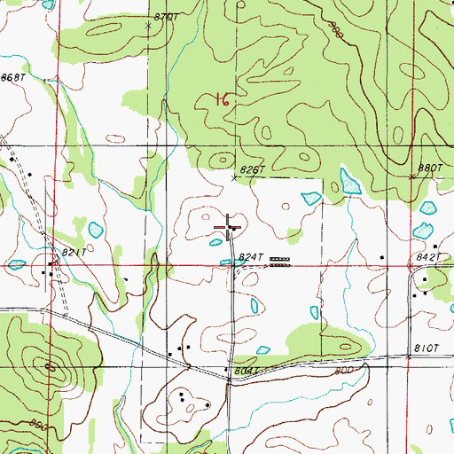 Topographic Map of Liberty School (historical), AR