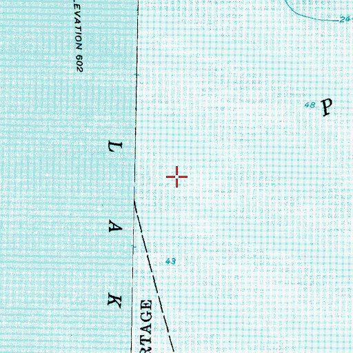 Topographic Map of Portage Lake, MI