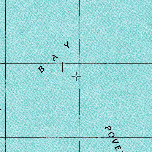 Topographic Map of Poverty Island Shoal, MI