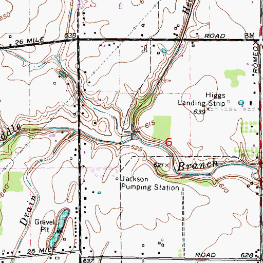 Topographic Map of Price Brook, MI